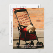 Rett Off-Leash Hund Walking Senator Boxer! Postkarte (Vorne/Hinten)