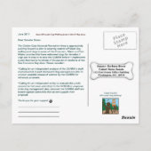 Rett Off-Leash Hund Walking Senator Boxer! Postkarte (Rückseite)