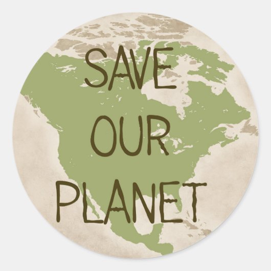 Rett Our Planet — USA Aufkleber (Vorderseite)