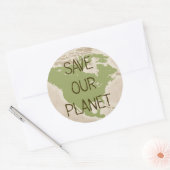 Rett Our Planet — USA Aufkleber (Umschlag)