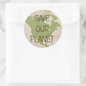 Rett Our Planet — USA Aufkleber (Tasche)