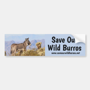 Rett Our Wild Burros Autoaufkleber