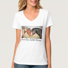 Rett Our Wild Horses V-Neck T-Shirt