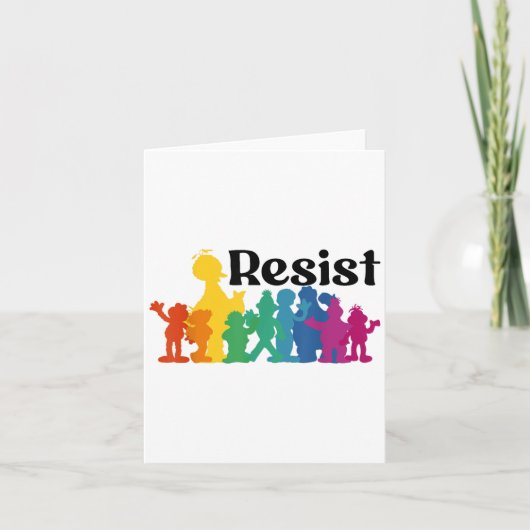 Rett P.b.s Resist Rainbow Character Graphic _4 Karte (Vorderseite)