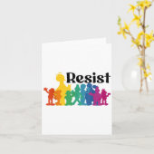 Rett P.b.s Resist Rainbow Character Graphic _4 Karte (Gelbe Blume)