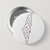 Rett Palestine bleding map - Freedom for Palestin Button (Vorne & Hinten)
