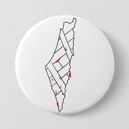 Rett Palestine bleding map - Freedom for Palestin Button (Vorderseite)