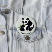 Rett PANDAS - gefährdete Tiergrafik - Grün Button (Beispiel)