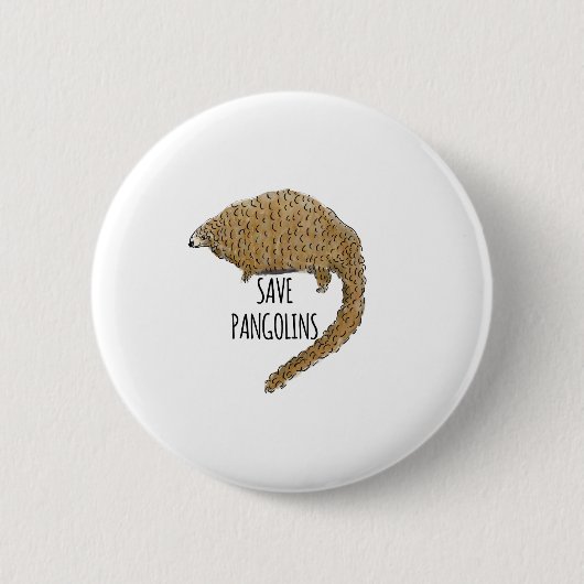 Rett Pangolins Button (Vorderseite)