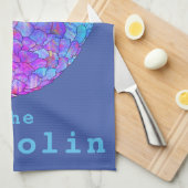 Rett Pangolins gefährdete Tierpsychedelik Geschirrtuch (Viertel Falte)