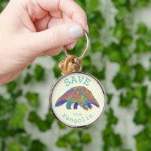 Rett Pangolins gefährdete Tierrechtsaktivisten Schlüsselanhänger (Hand)