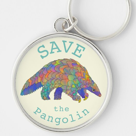 Rett Pangolins gefährdete Tierrechtsaktivisten Schlüsselanhänger (Vorne)