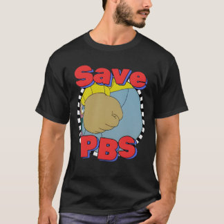 Rett PBS - Arthur Meme Parody mit Cartoon Fist T-Shirt