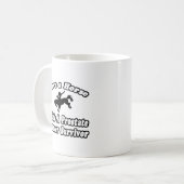 Rett Pferd, Ride Prostatakrebs-Überlebende Kaffeetasse (Vorderseite Links)