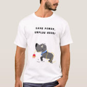 Rett Power, mach die Stunde! Funnny Dog T-Shirt (Vorderseite)