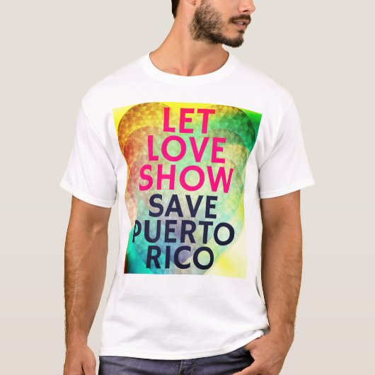 "Rett Puerto Rico" Fundraising-Shirt T-Shirt (Vorderseite)