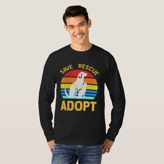 Rett Rescue Adoptier Pro Pet Adoption T-Shirt (Vorne ganz)
