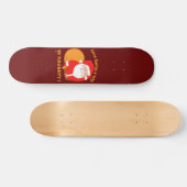 RETT SANTA A TRIP, BE NAUGHTY lustige Santa Claus Skateboard (Horizontal)
