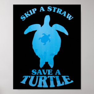 Rett Schildkröten Sauberes Meer Rette Tagesangebot Poster
