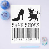 Rett Schuhe: Recycle deinen Hund Flyer (Einzeln)