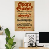 Rett Seife! Poster (Heimbüro)