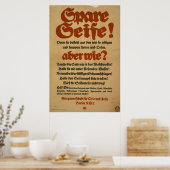 Rett Seife! Poster (Küche)