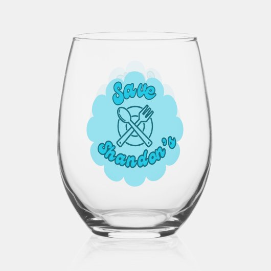 RETT SHANDON'S - Rob's Diner - The Crossing Weinglas Ohne Stiel (Rückseite)