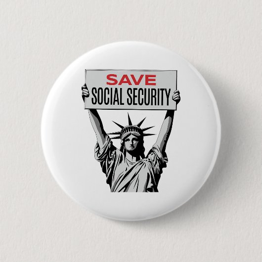 Rett Social Security - statue of Liberty - Resist Button (Vorderseite)