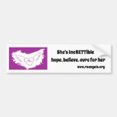 Rett Syndrom Angel Autoaufkleber für sie (Vorne)