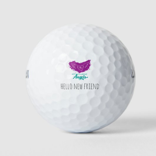 Rett Syndrom Angels Golf Balls Golfball (Vorderseite)