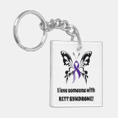 Rett-Syndrom Schlüsselkette Schlüsselanhänger (Vorderseite links)