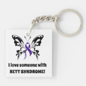 Rett-Syndrom Schlüsselkette Schlüsselanhänger (Rückseite)