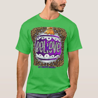 Rett Syndrome Awareness Glauve Ornament Leopard c T-Shirt