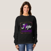 Rett Syndrome Awareness Hope Warrior Support Purpl Sweatshirt (Vorne ganz)