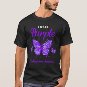 Rett Syndrome Awareness I Trage Lila Butterfly T-Shirt