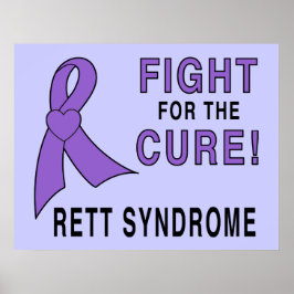Rett Syndrome Awareness: Kämpfe für die Heilung! Poster