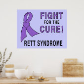 Rett Syndrome Awareness: Kämpfe für die Heilung! Poster (Küche)