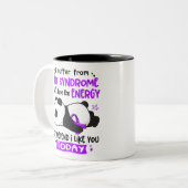Rett Syndrome Awareness Month Ribbon Geschenke Zweifarbige Tasse (Vorderseite Links)