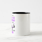 Rett Syndrome Awareness Month Ribbon Geschenke Zweifarbige Tasse (Mittel)