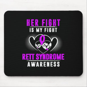 Rett Syndrome Awareness Month Rts Lila Ribbon Gi Mousepad