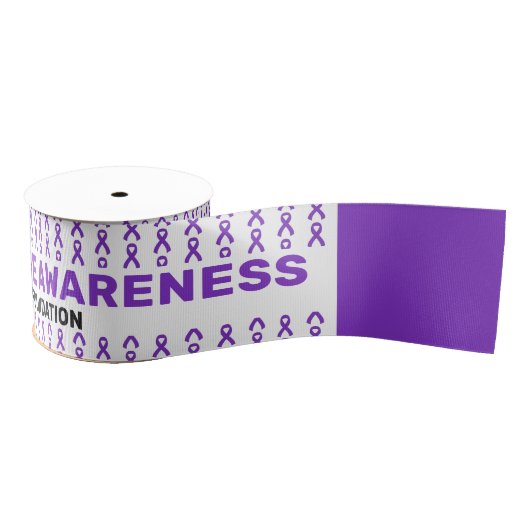 Rett Syndrome Awareness Pattern Ribbon Ripsband (Spule)