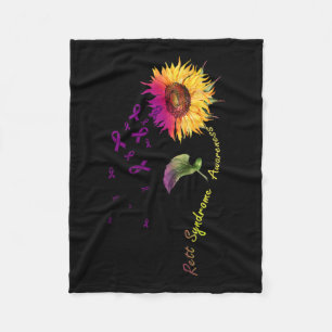 Rett Syndrome Awareness Sonnenblume Fleecedecke