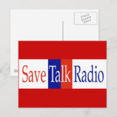 Rett Talk Radio Postcard Postkarte (Vorne/Hinten)
