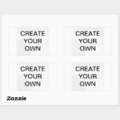 Rett tge date ! - Erstellen Sie Ihre eigenen Aufkl Rechteckiger Aufkleber (Blatt)