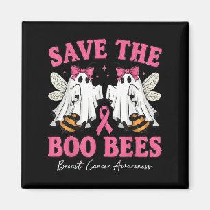 Rett The Boo Ghost Bees Breast Cancer Awareness Wo Magnet