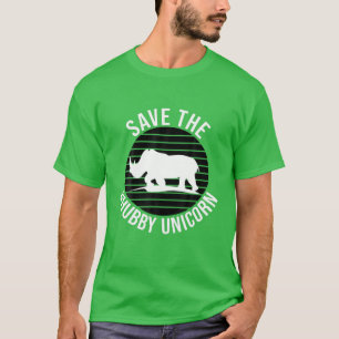 Rett The Chubby Unicorn Funny Rhino T-Shirt