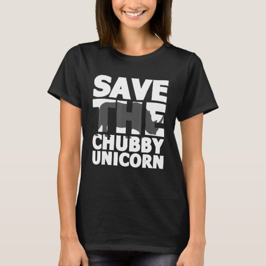Rett The Chubby Unicorn Rhino Africa Safari Rhinoc T-Shirt (Vorderseite)