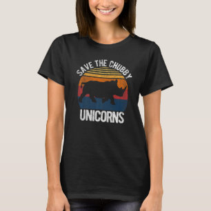 Rett The Chubby Unicorns Funny Rhino Chubby Unicor T-Shirt
