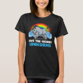 Rett The Chubby Unicorns Magical Rhino Rainbow T-Shirt (Vorderseite)