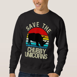Rett The Chubby Unicorns Vintag Rhino 3 Sweatshirt